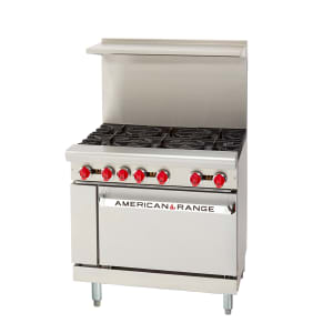 386-AR6NG 36" 6 Burner Gas Range w/ Standard Oven, Natural Gas