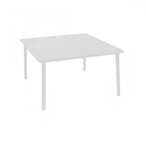 185-52623 28" Square Darwin Indoor/Outdoor Low Table - Steel, Antique White