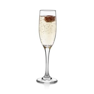 634-3796 6 oz Embassy Royalle Tall Champagne Flute Glass - Safedge Rim & Foot