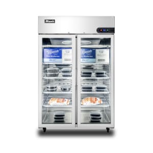 338-C2FGHC 51 7/10" Competitor Series® Two Section Reach In Freezer, (2) Left/Right Hinge Glass Doors, 115v