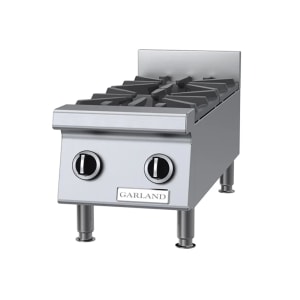 451-GTOG122NG 12" Gas Hotplate w/ (2) Burners & Manual Controls, Natural Gas