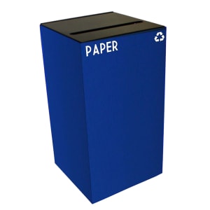 125-28GC02BL 28 gal Paper Recycle Bin - Indoor, Fire Resistant