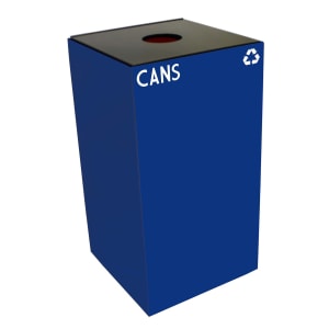 125-28GC01BL 28 gal Cans Recycle Bin - Indoor, Fire Resistant