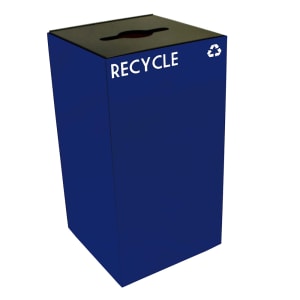 125-28GC04BL 28 gal Multiple Materials Recycle Bin - Indoor, Fire Resistant