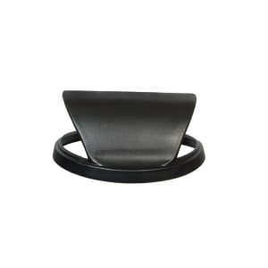 125-SC55HT Round Dome Trash Can Lid - Plastic, Black