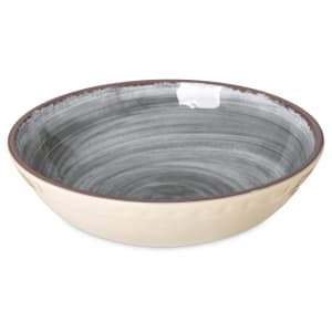 028-5401918 32 oz Round Melamine Cereal Bowl, Smoke Gray