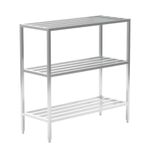 098-1047 60" Heavy-duty Shelving Unit w/ 1500 lb Capacity, Aluminum