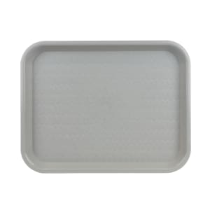 080-FFT1014E Plastic Fast Food Tray - 14"L x 10"W, Gray