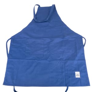 094-601BACRB Full Length Bib Apron, Poly/Cotton, 28" x 34", Royal Blue