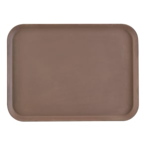 144-1216CT138 Rectangular Camtread Serving Tray - 12x16 5/8", Fiberglass, Tavern Tan