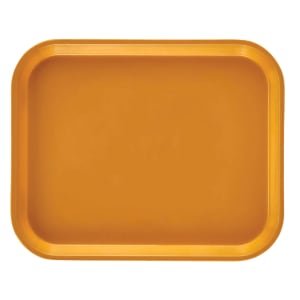144-1014504 Fiberglass Camtray® Cafeteria Tray - 13 3/4"L x 10 5/8" W, Mustard