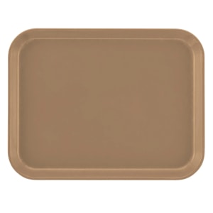 144-1014513 Fiberglass Camtray® Cafeteria Tray - 13 3/4"L x 10 3/5" W, Bay Leaf Brown