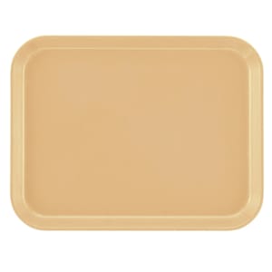 144-1014514 Fiberglass Camtray® Cafeteria Tray - 13 3/4"L x 10 3/5" W, Earthen Gold