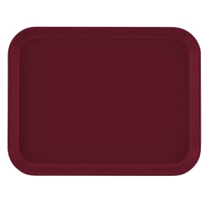 144-1014522 Fiberglass Camtray® Cafeteria Tray - 13 3/4"L x 10 3/5" W, Burgundy Wine