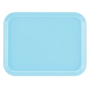 144-1014518 Fiberglass Camtray® Cafeteria Tray - 13 3/4"L x 10 3/5" W, Robin Egg Blue