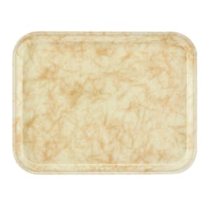 144-1014526 Fiberglass Camtray® Cafeteria Tray - 13 3/4"L x 10 3/5" W, Galaxy Antique Parchment Gold