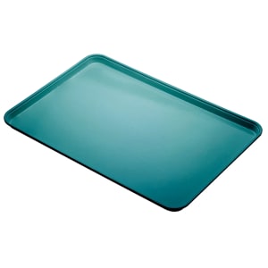 144-1014CL674 Fiberglass Camlite® Cafeteria Tray - 13 3/4"L x 10 5/8" W, Steel Blue