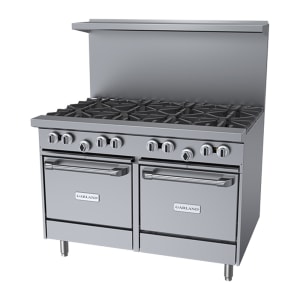 451-G488LLLP 48" 8 Burner Gas Range w/ 2 Space Saver Ovens, Liquid Propane