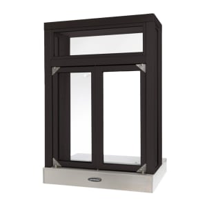 487-PW2169522BX 27 3/4"W x 40"H Dark Bronze Bi-Folding Manual Drive-Thru Window