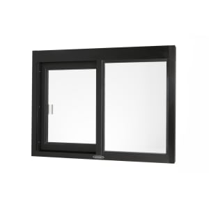 487-SC40309061BR 48"W x 36"H Dark Bronze Left-to-Right Manual Drive-Thru Window
