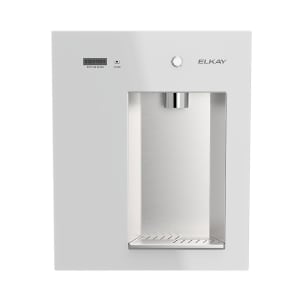 189-LBWDM0WHBC Liv EZ Wall Mount Water Bottle Filling Station w/ Push Button - Non-Refrigerated, Filtered