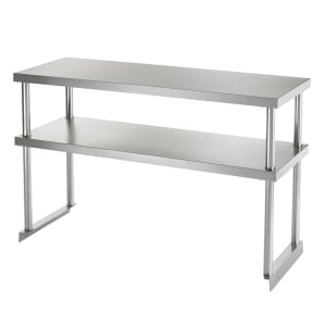 150-64908KS Double Table Mount Overshelf, 22 ga Stainless, 18" x 72"
