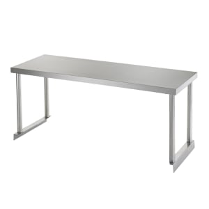 150-64903KS Single Table Mount Overshelf, 22 ga Stainless, 18" x 60"
