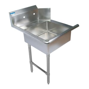 079-SSL62TDSKB 26" Straight Dish Table - Left to Right, (1) 20" x 20" x 8" Sink Bowl