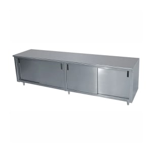 009-ECBSS309M 108" Enclosed Work Table w/ Sliding Doors & Midshelf, 30"D