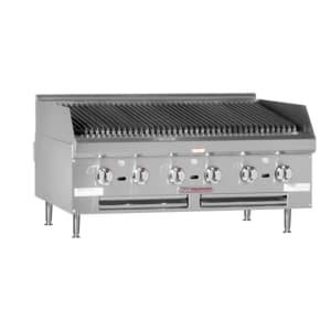 348-HDC48 48" Gas Charbroiler w/ Cast Iron Radiants, Natural Gas