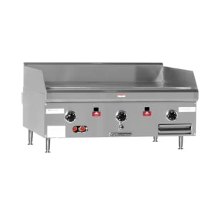 348-HDG48NG 48" Gas Griddle w/ Thermostatic Controls - 1" Steel Plate, Natural Gas
