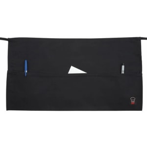 080-WA1221 Cotton Waist Apron,  Black