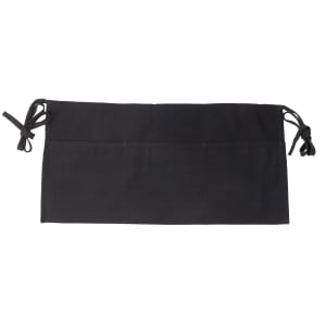094-605PSBK Waist Apron - 12" x 24", Polyester, Black