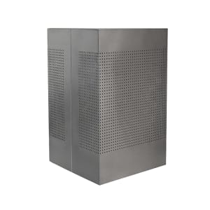 125-CL40SS 40 gal Celestial Indoor Decorative Trash Can - Metal, Stainless Steel