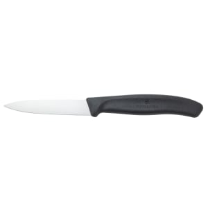037-47600 Paring Knife w/ 3 1/4" Blade, Black Polypropylene Handle