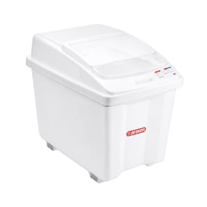 028-00919 21 Gallon Mobile Ingredient Bin - Clear