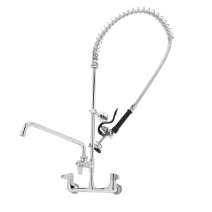 064-5PR8W12 35 11/16"H Wall Mount Pre Rinse Faucet - 1.15 GPM, Base with Nozzle