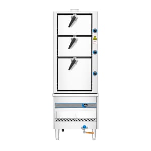 060-DCSC36 (6) Pan Convection Steamer - Legs, Natural Gas