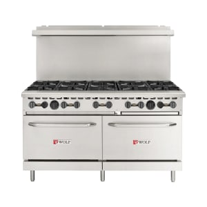 290-WX6010BN 60" 10 Burner Gas Range w/ (2) Standard Ovens, Natural Gas