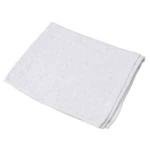 080-BTW30 White Cotton Bar Towel, 16" x 19"