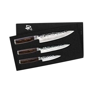 194-TDMS0300 3 Piece Starter Knife Set, Paring, Utility & Chef, Gift-Boxed