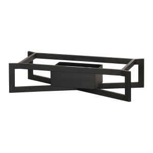 151-2380413 Rectangular Chafer Alternative w/ Wire Grill & Fuel Cell Rail - 20" x 10" x 5 1/2", Metal, Black