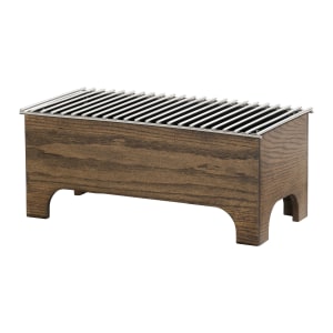 151-27012136 Rectangular Chafer Alternative - 9 1/4" x 19 1/4" x 8 1/4", Chocolate Brown
