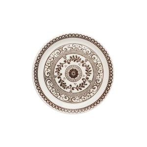 706-A105P803 7 1/2" Round Plate - China, Talara Vida Brown