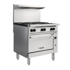 207-36S6BNG 36" 6 Burner Gas Range w/ Standard Oven, Natural Gas
