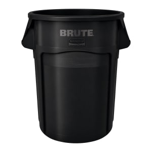 007-1779739 55 gallon Brute® Commercial Trash Can - Plastic, Round, Black