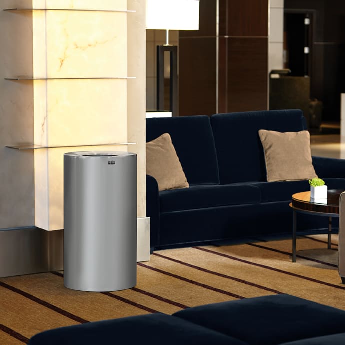 Rubbermaid Fgaot35sapl 21 Gal Indoor Decorative Trash Can Metal Satin Aluminum More than 5000 decorative trash cans indoor at pleasant prices up to 16 usd fast and free worldwide shipping!.delivering products from abroad is always free, however, your parcel may be subject to vat, customs duties or other taxes, depending on laws of the country you live in. rubbermaid fgaot35sapl 21 gal indoor decorative trash can metal satin aluminum