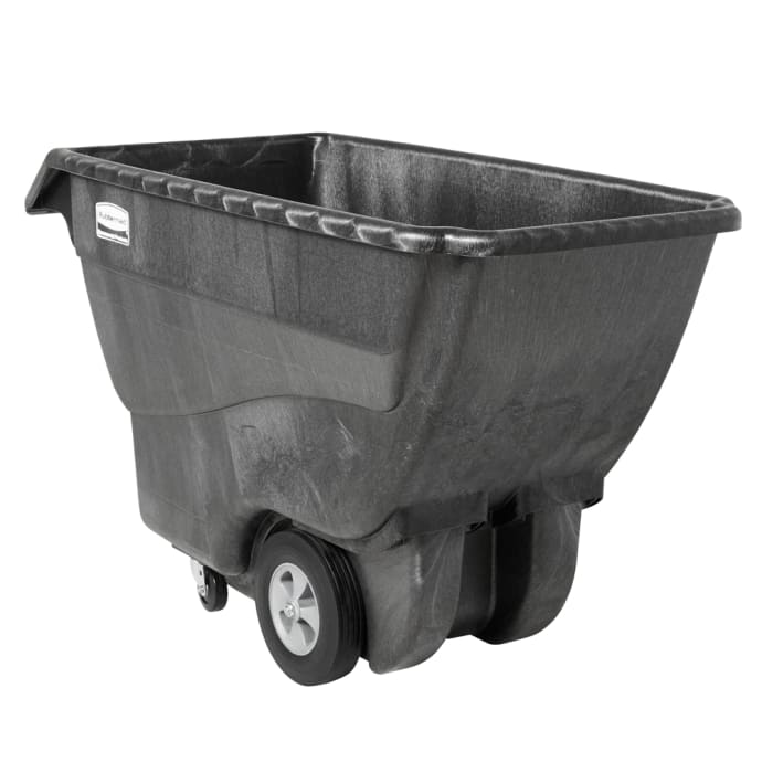 Rubbermaid Fg101300bla Trash Cart W 800 Lb Capacity Black