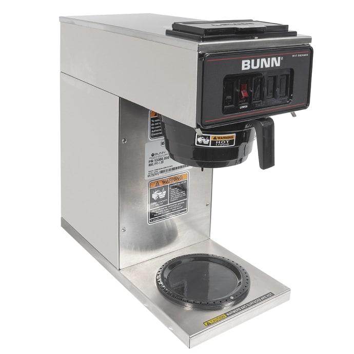 Bunn Vp17 1 Medium Volume Decanter Coffee Maker Pourover 3 4 5 Gal Hr 120v 13300 0001