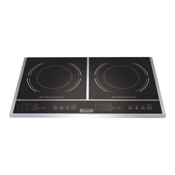 Eurodib S2f1 Countertop Commercial Induction Cooktop W 2 Burners 120v